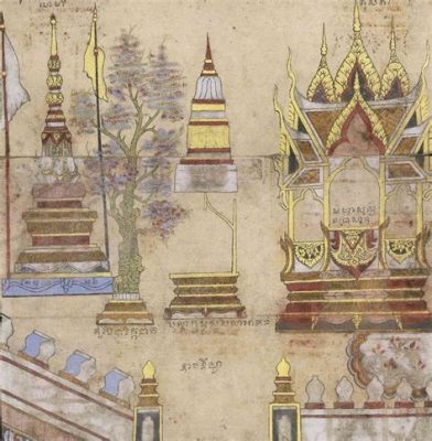  The Judgment of Parijat -  A Glimpse into Thai Buddhist Cosmology and Intricate Gold Leaf Artistry