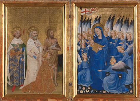 “The Wilton Diptych” -  A Glittering Symphony of Gold and Spirituality!